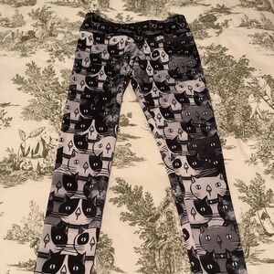 Society6 cat leggings, size M